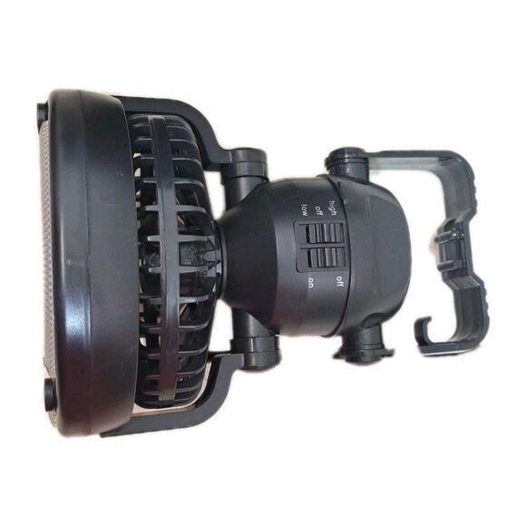 Journeymam Portable Led Light Fan Adjustable Black 6 INCHES - Picture 2 of 6